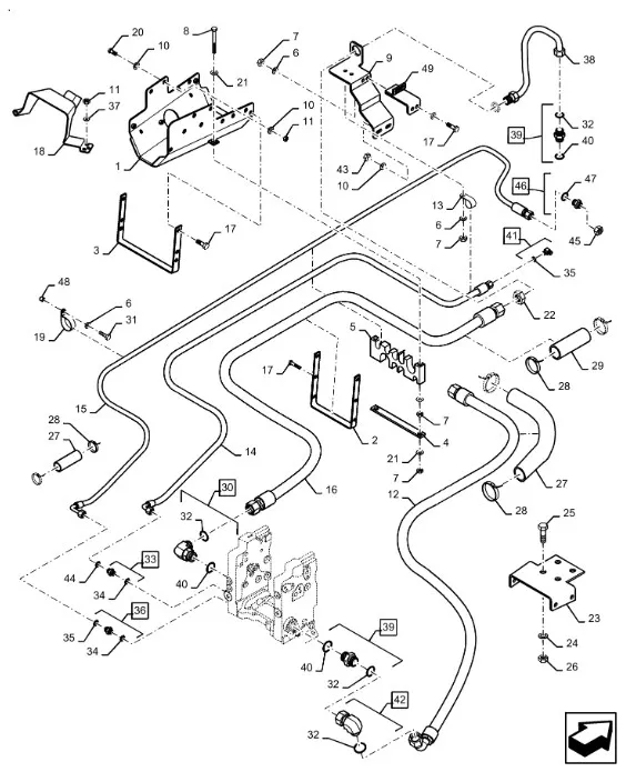 360134A2 - Шланг гидр. 3238мм T9/St.